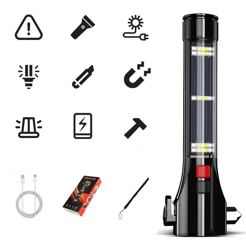 Illuminate Your Safety with the Multifunctional Strong Light Flashlight Car Safety Cone